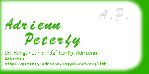 adrienn peterfy business card